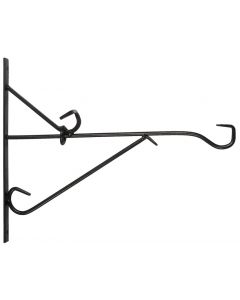 Muurhaak smeedijzer zwart 35cm