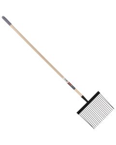 Paardenstalvork - Metaal - Essenhouten steel - 140 centimeter