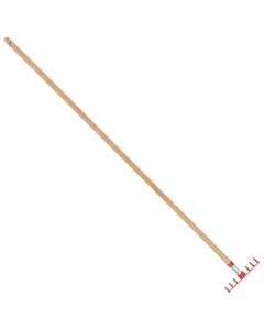 Tuinhark - 8 tanden - Gecoat - Houten steel - 140 cm