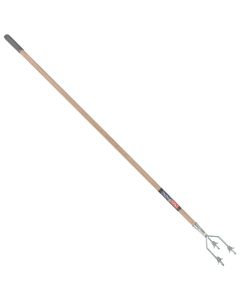 Cultivator - Galvanized - 3 teeth - Ash wood handle - 160 cm