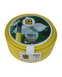 Gele slang 3/4 inch 25m, getricoteerd high twist resistant system