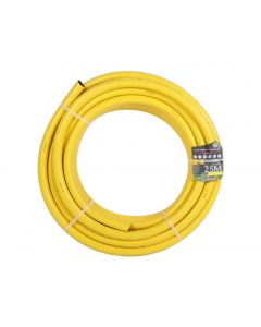 Gele slang 1 inch 25m, getricoteerd high twist resistant system