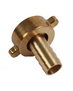 Kraankoppeling 3/4 inch met inwendige draad en slangtule dia 12-18 mm (messing) - op kaart