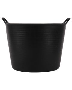 Flexibele kuip - Met hendels - Kunststof - 38 liter - Zwart