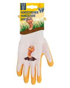 Kinderwerkhandschoenen - Worm - 6-8 jaar