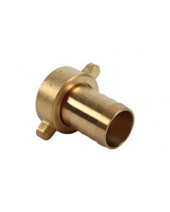 Kraankoppeling 3/4 inch met inwendige draad en slangtule dia 18-23 mm (messing) - op kaart