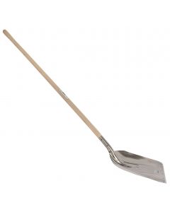Schop - Karlstad - Aluminium - Met slijtstrip - Essenhouten steel - 135 cm