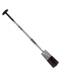 Draineerspade - Blank gepolijst - Met opstapje - Glasfiber steel - 76 cm