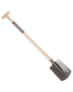 Dulspade - Gehard staal - Gebogen - Essenhouten steel - 85 cm