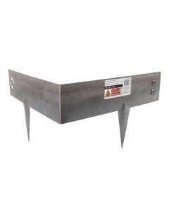 Hoekborderrand - Cortenstaal - Koppelbaar - 30 x 30 x 7.5 cm