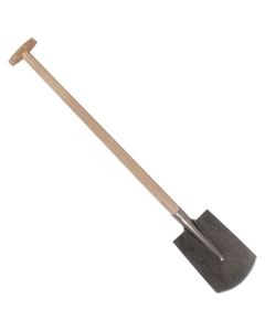 Dulspade - Gehard staal - Gebogen - Essenhouten steel - 85 cm