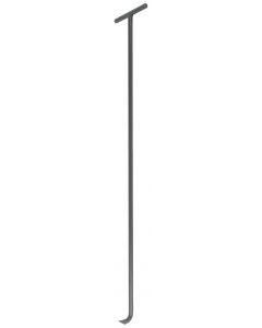 Manhole cover hook - Painted steel - T-handle - 80 centimeters