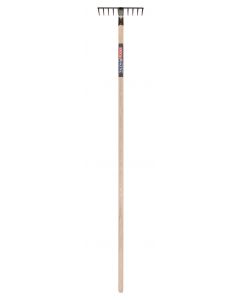 Garden rake - 10 teeth - Forged - 25 cm - Ashwood handle - 160 cm