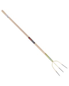 Hooivork - 3 tanden - Met veerbus - Essenhouten steel - 150 cm