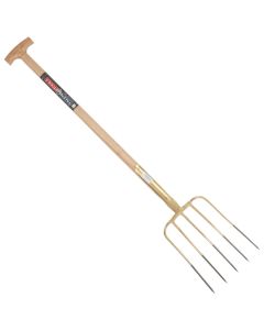 Mestvork - Professioneel - 5 tanden - Essenhouten steel - 85 cm