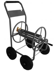 Slangenwagen professioneel - 4 stuks massieve PU banden - 100m - 3/4