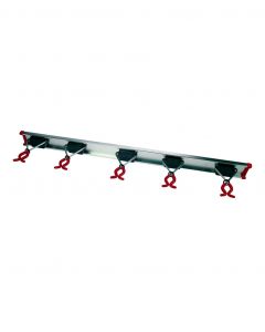 Bruns - Gereedschapsrail - 5 Gereedschapsklemmen - 75 centimeter