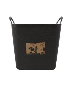 Flexibele kuip - 27 liter - Zwart - Met handvatten - 100% Gerecycled - ECO Friendly