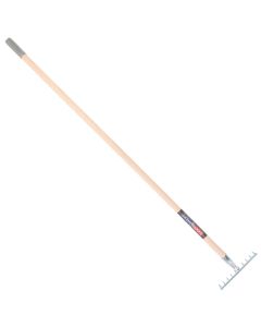 Tuinhark - 10 tanden - Verzinkt - 25 cm - Essenhouten steel - 160 cm