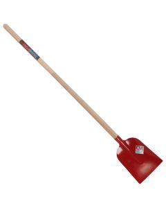 Betonschop - Gehard staal - Rood - Essenhouten steel - 130 cm