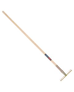 Asfalthark - 10 tanden - 25 cm - Gesmeed staal - Essenhouten steel - 160 cm