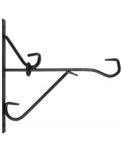 Muurhaak smeedijzer zwart 25cm
