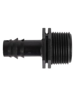 Slangtule - Met buitendraad - Kunststof - 3/4 inch naar 13 mm