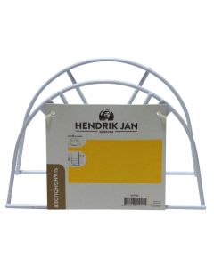 Hendrik Jan wandslanghouder metaal wit