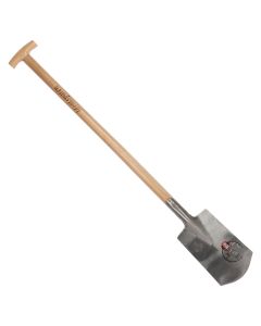 Ideal - Spade - Nr. 2 - Met veerdul - Blank gepolijst - Essenhouten steel - 90 cm