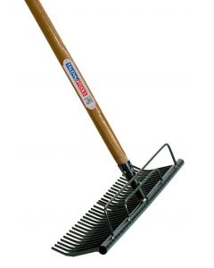 Grass rake - Galvanized - 60 cm - Ash wood handle - 160 cm