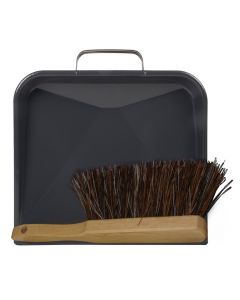 Stoffer en blik - Gelakt hout - Harde haren