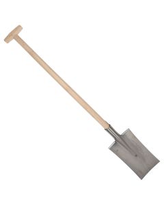 Spade - Frankrijk - Blank geslepen - Essenhouten steel - 90 cm
