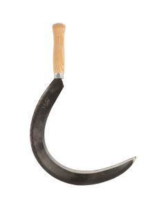 Handsikkel - Koolstofstaal - Essenhout