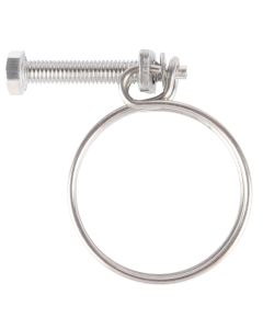 Wire hose clamp - With screw - Galvanized - 35-40 mm - 2 pieces