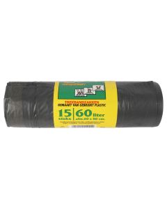 Vuilniszak Komo met trekband 60L 15 stuks