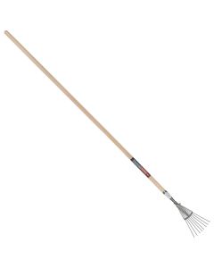 Gazonhark - Professioneel - Gesmeed - 8 tanden - Essenhouten steel - 160 cm