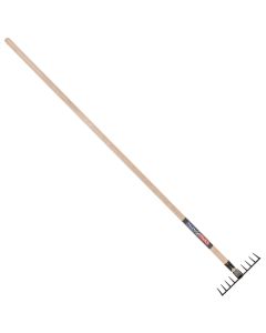 Tuinhark - 10 tanden - Gesmeed - 25 cm - Essenhouten steel - 160 cm