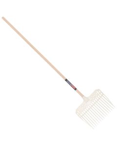 Paardenstalvork - Polycarbonaat - Essenhouten steel - 140 centimeter