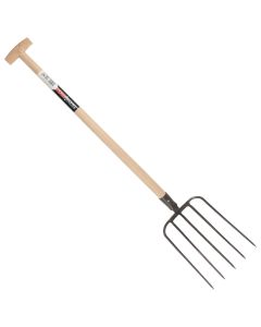 Mestvork - Met dul - 5 tanden - Essenhouten steel - 85 cm