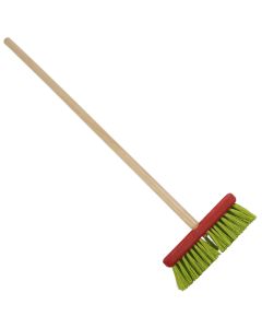 Kinderbezem rood/groen compl