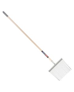 Paardenstalvork - Metaal - Essenhouten steel - 140 centimeter