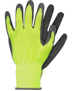 Werkhandschoenen - Geel - Latex - Maat M