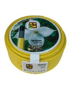 Gele slang 5/8 inch 50m, getricoteerd high twist resistant system