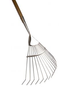 Dutch Garden - Lawn Rake - Stainless Steel - FSC Wood