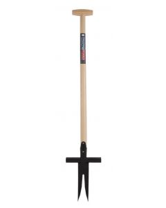 Zuringsteker - Distelsteker - 2 tanden - Essenhouten steel - 85 cm