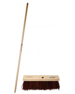 Hendrik Jan stadsbezem natuurvezel 45 cm met steel 160 cm