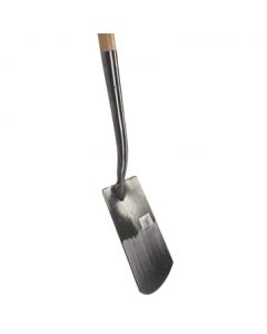 Spade - Met hals - Blank geslepen - Essenhouten steel - 100 cm